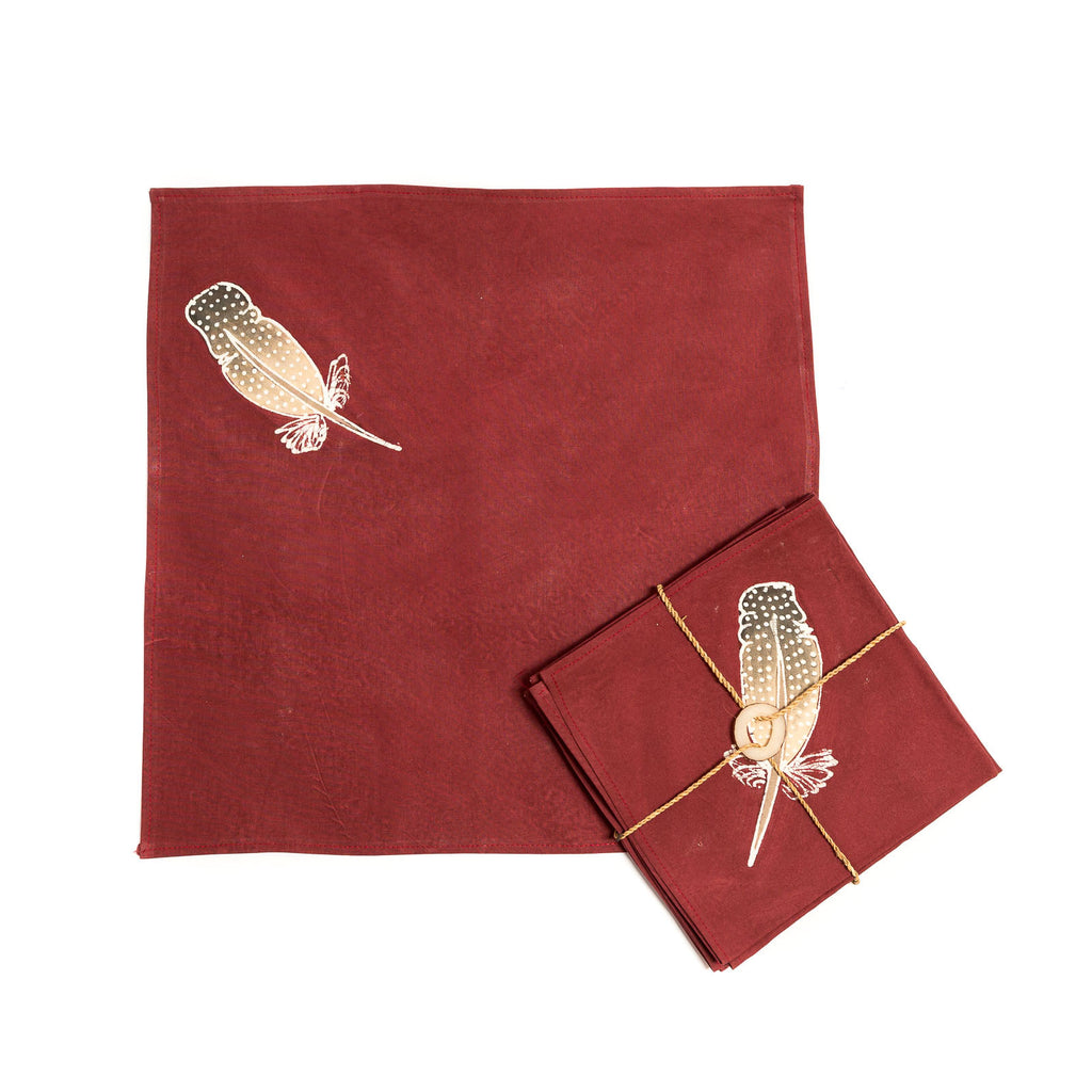 Napkins in organic designs