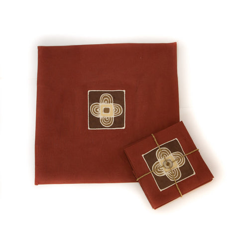 Napkins in geometric designs