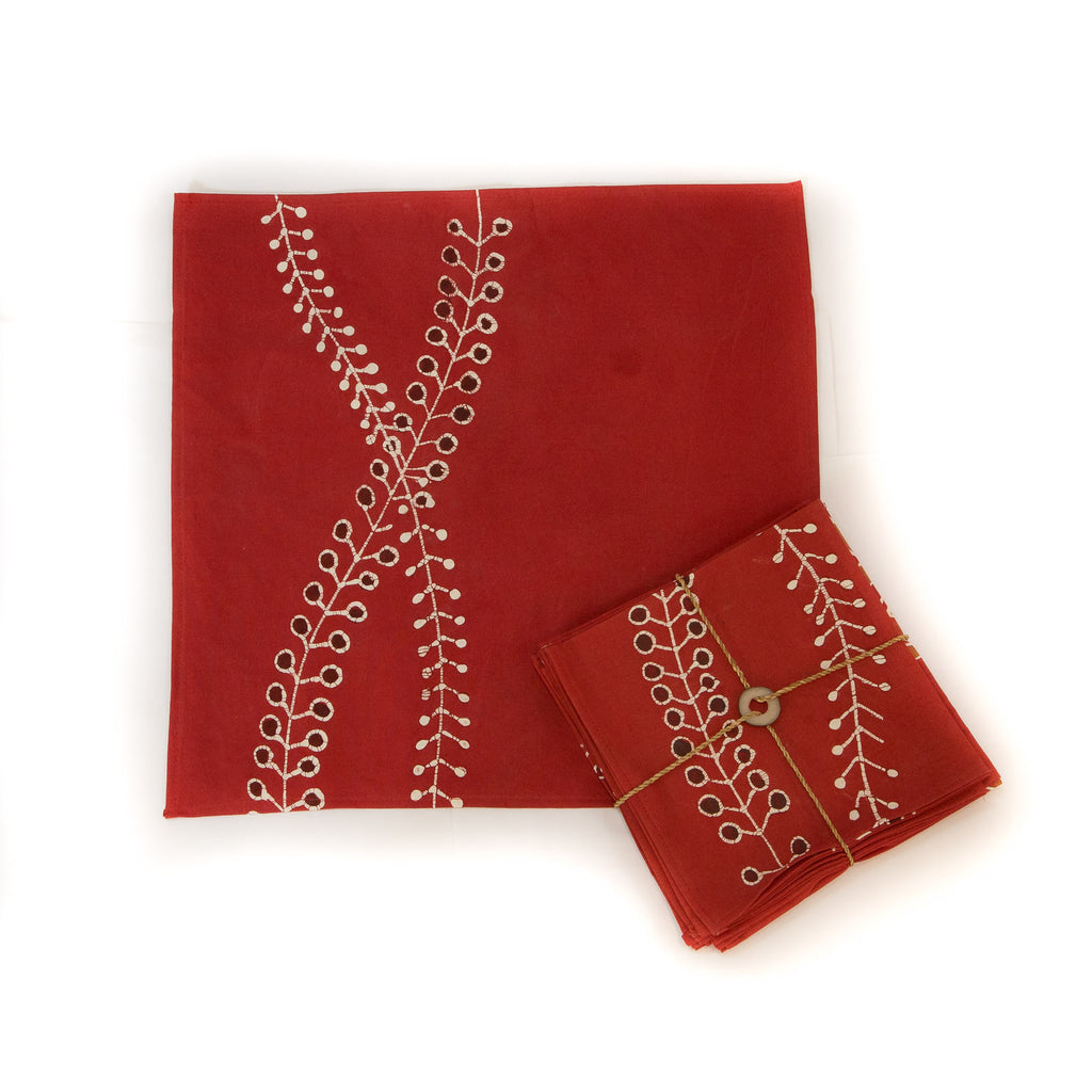 Napkins in Christmas designs